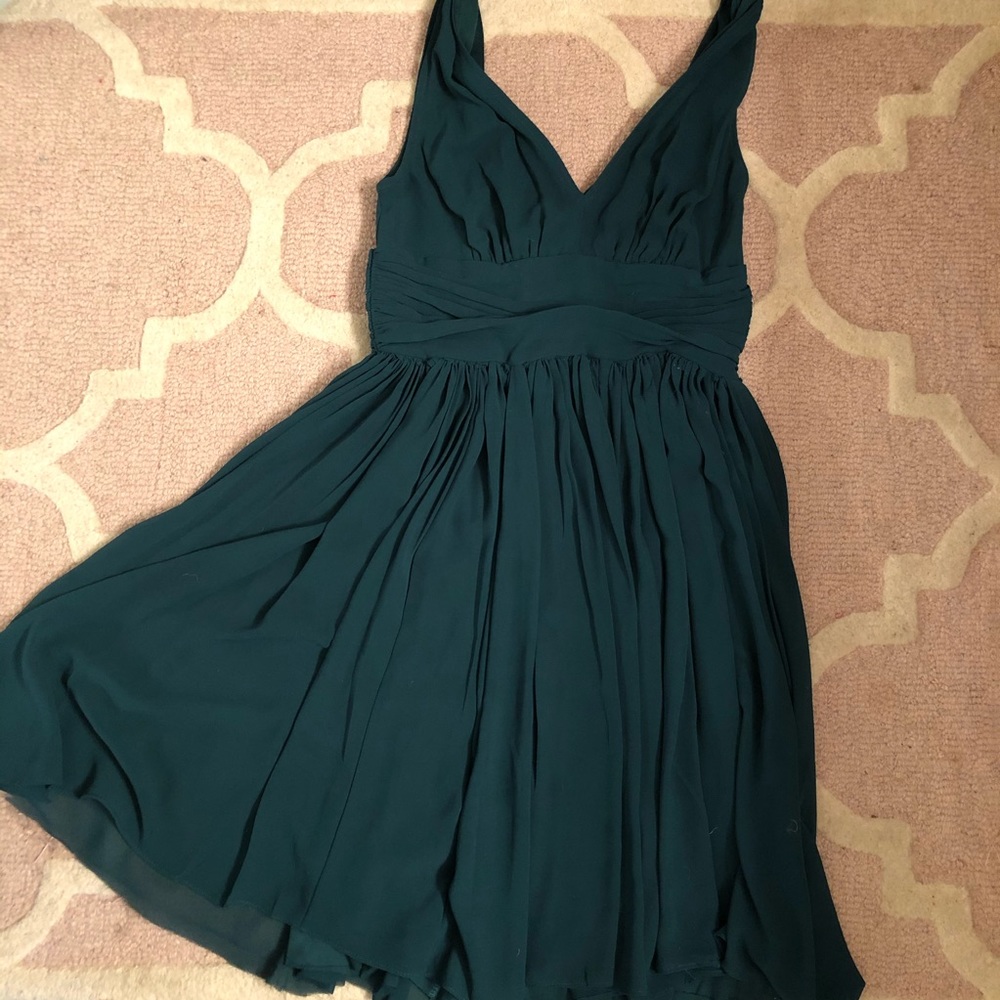 Emerald Green Midi Dress